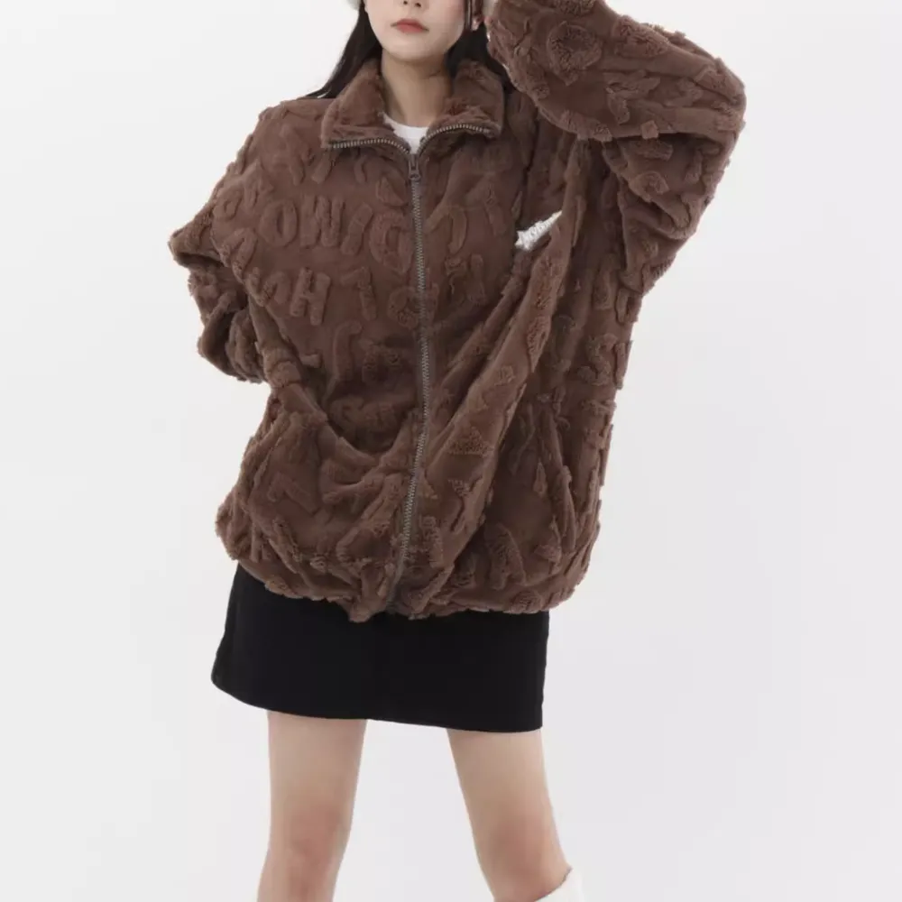 Women's Retro 3D Digital Coat