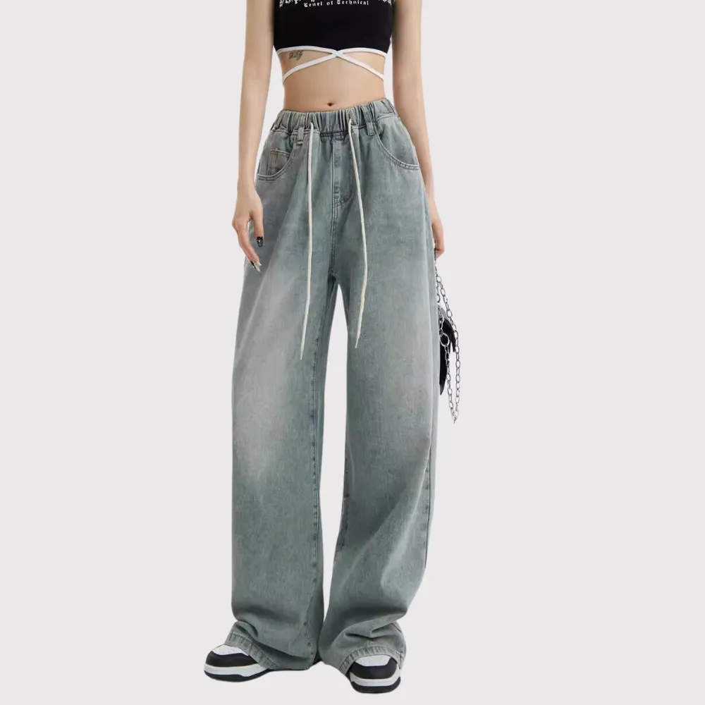 Women's Retro Loose Slim Jeans