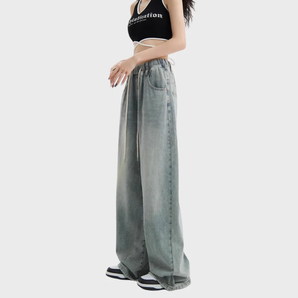 Women's Retro Loose Slim Jeans