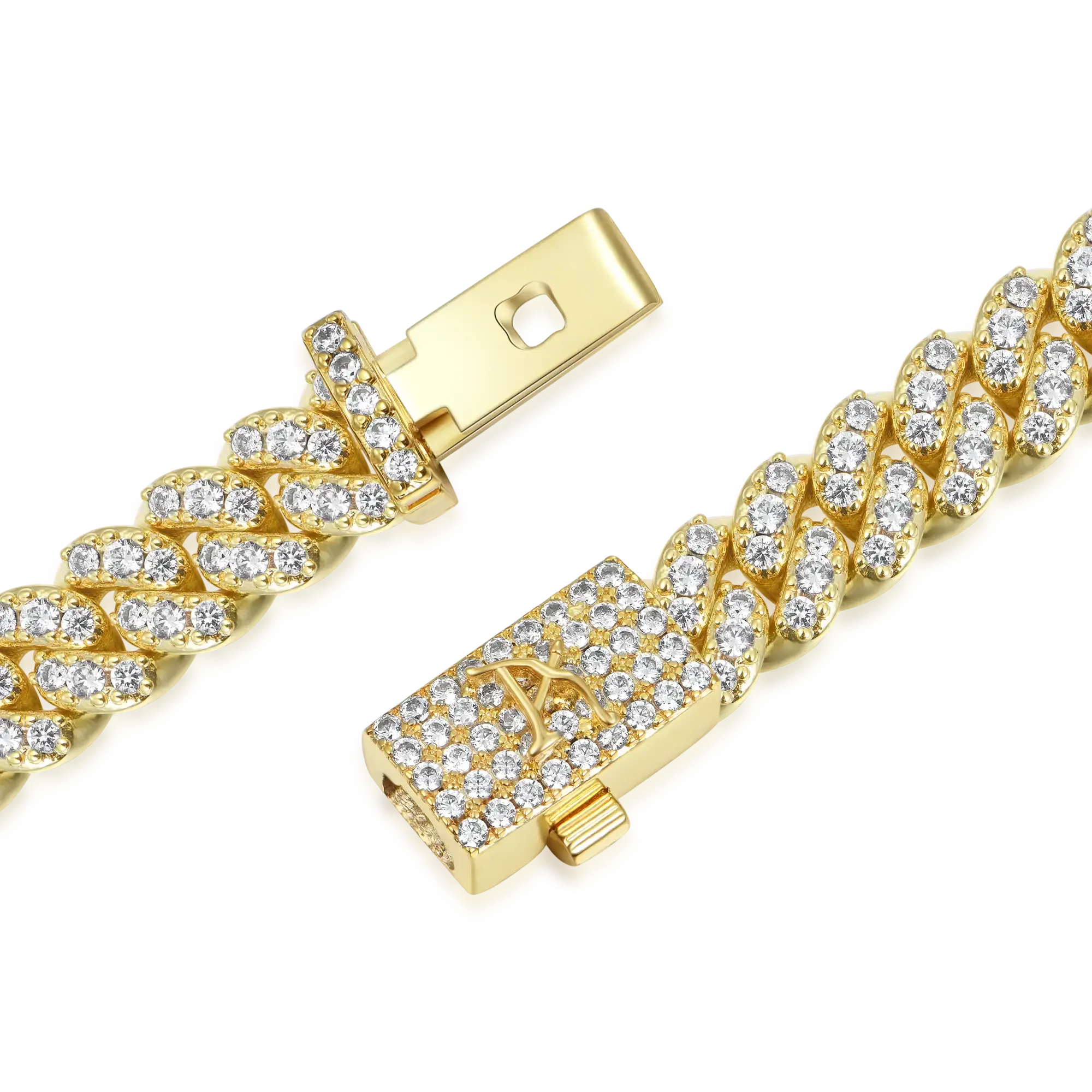 Women's Round Cut Cuban Link Bracelet - 6mm