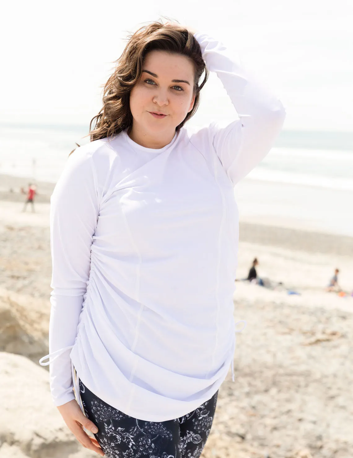 Women's Ruched Swim Top (Regular & Plus Size) - Royal