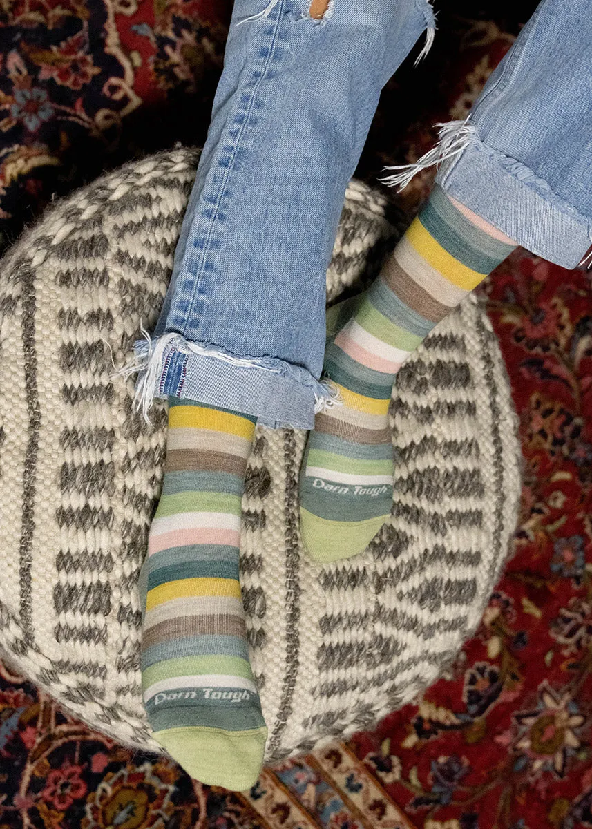 Women's Seafoam Mystic Stripe Light Cushion Wool Socks