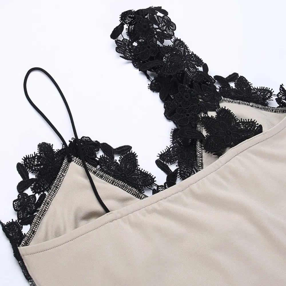 Women's Sexy Deep V Slip Dress