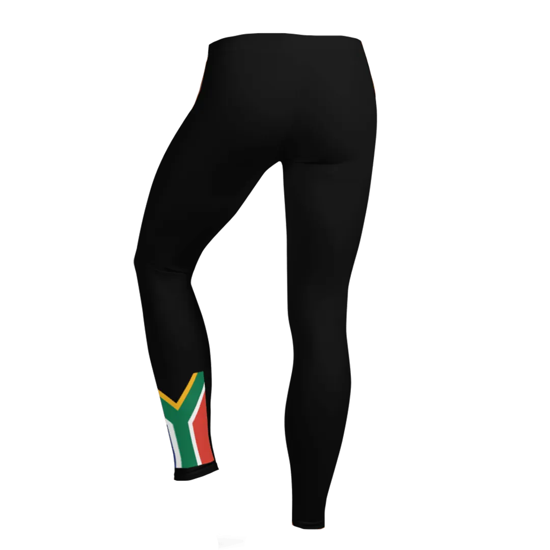 Women's South Africa Small Flag Leggings