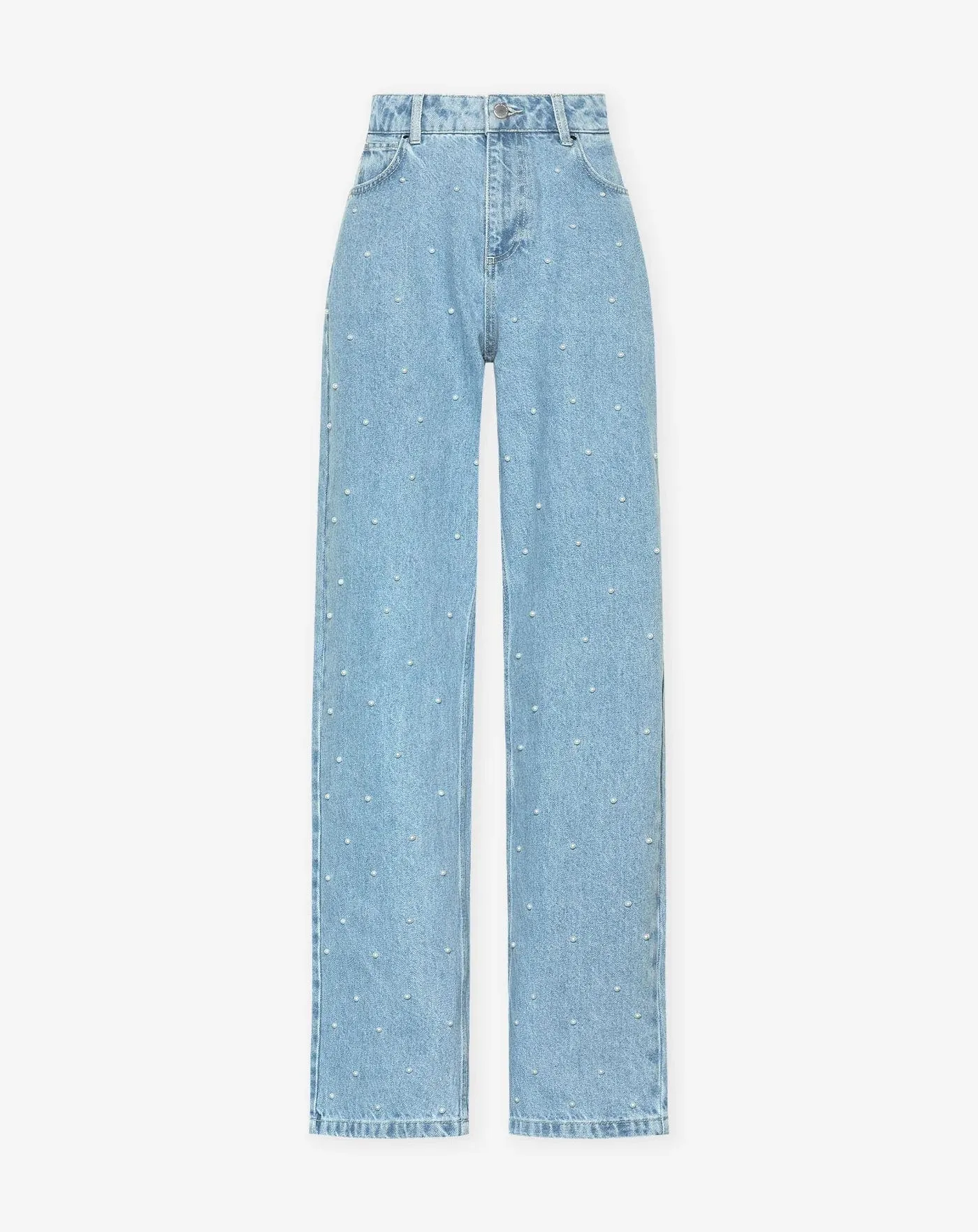 Women's Sparkling Sequin Denim Trousers
