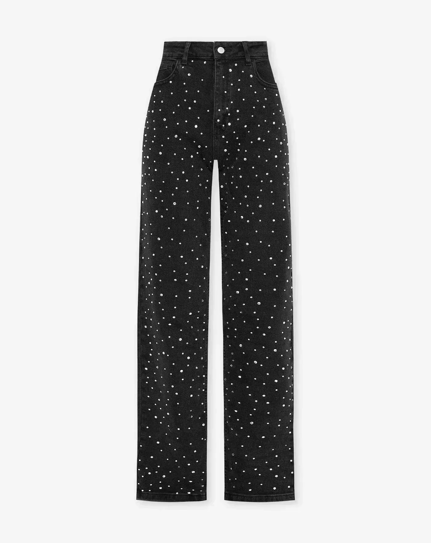 Women's Sparkling Sequin Denim Trousers