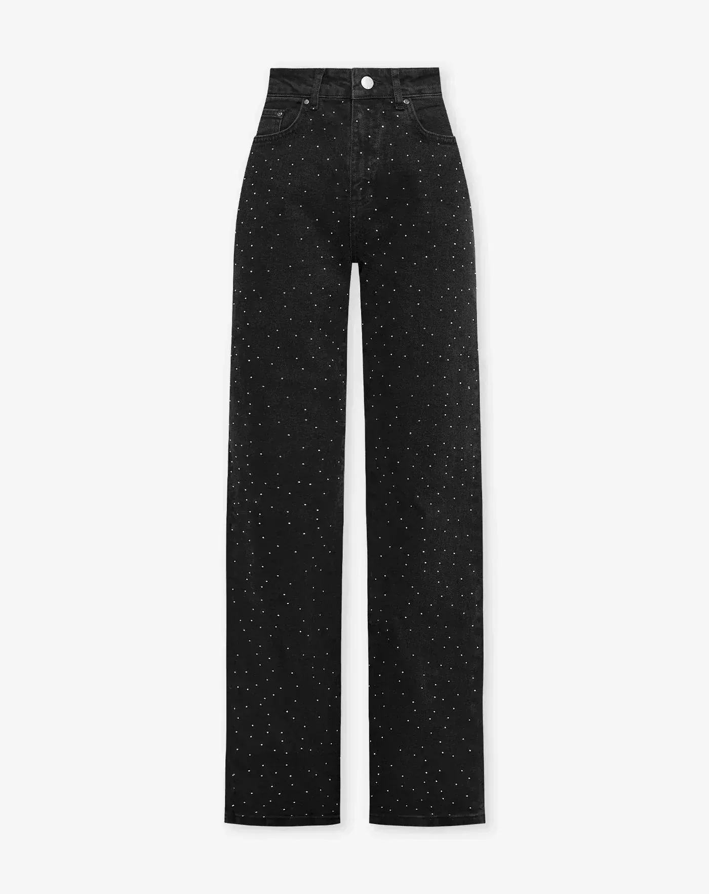 Women's Sparkling Sequin Denim Trousers