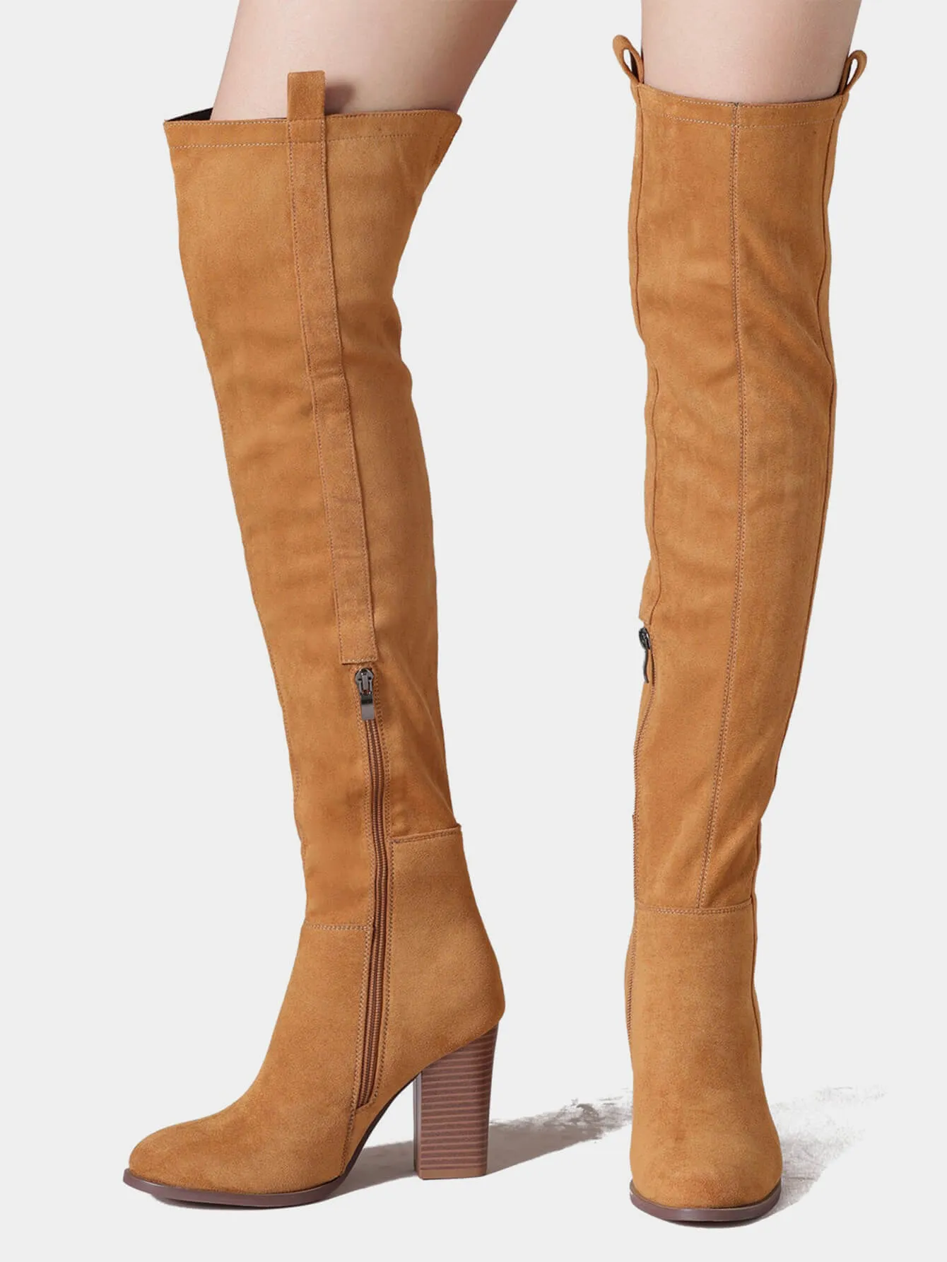 Women's Stack Block Heel Boots