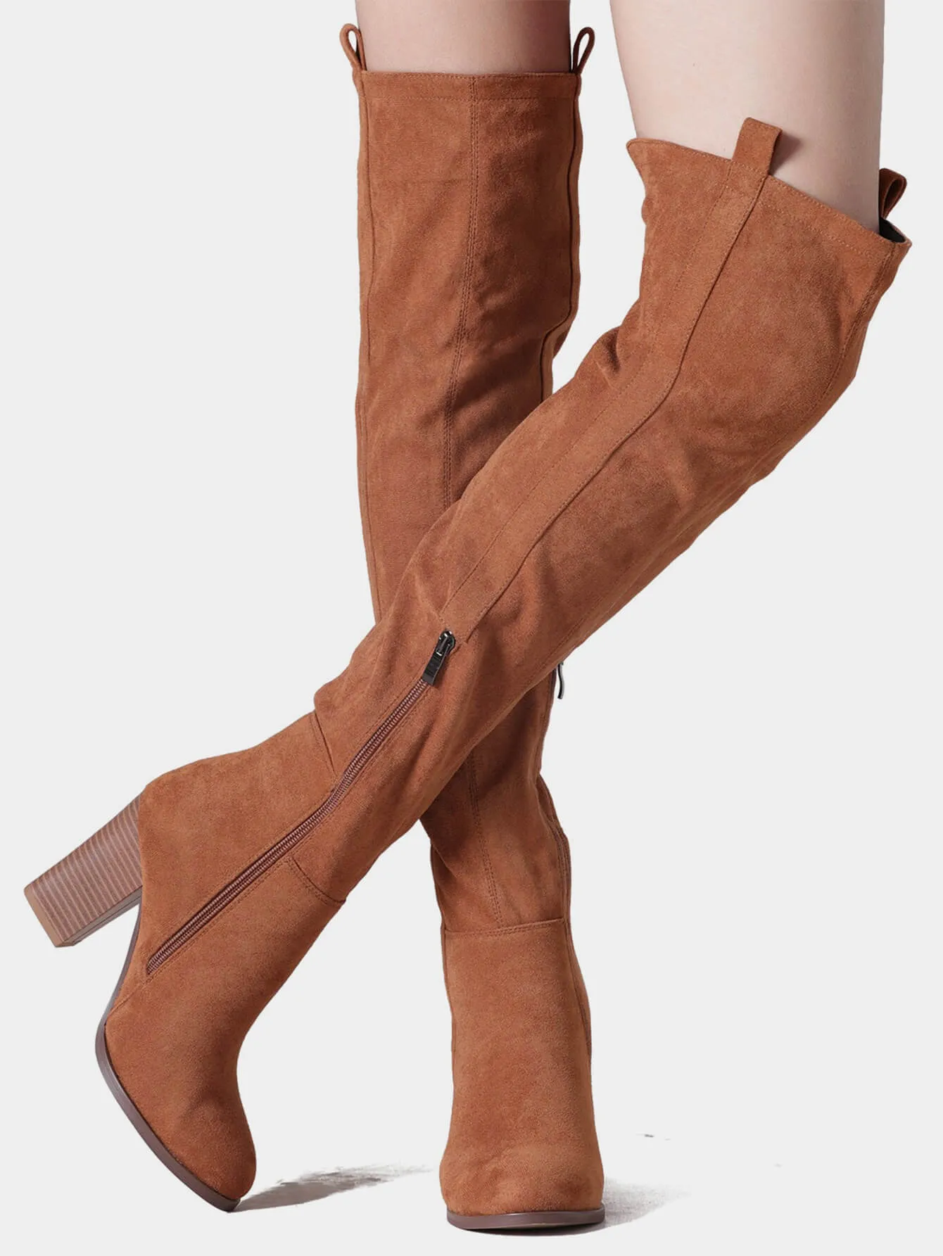 Women's Stack Block Heel Boots