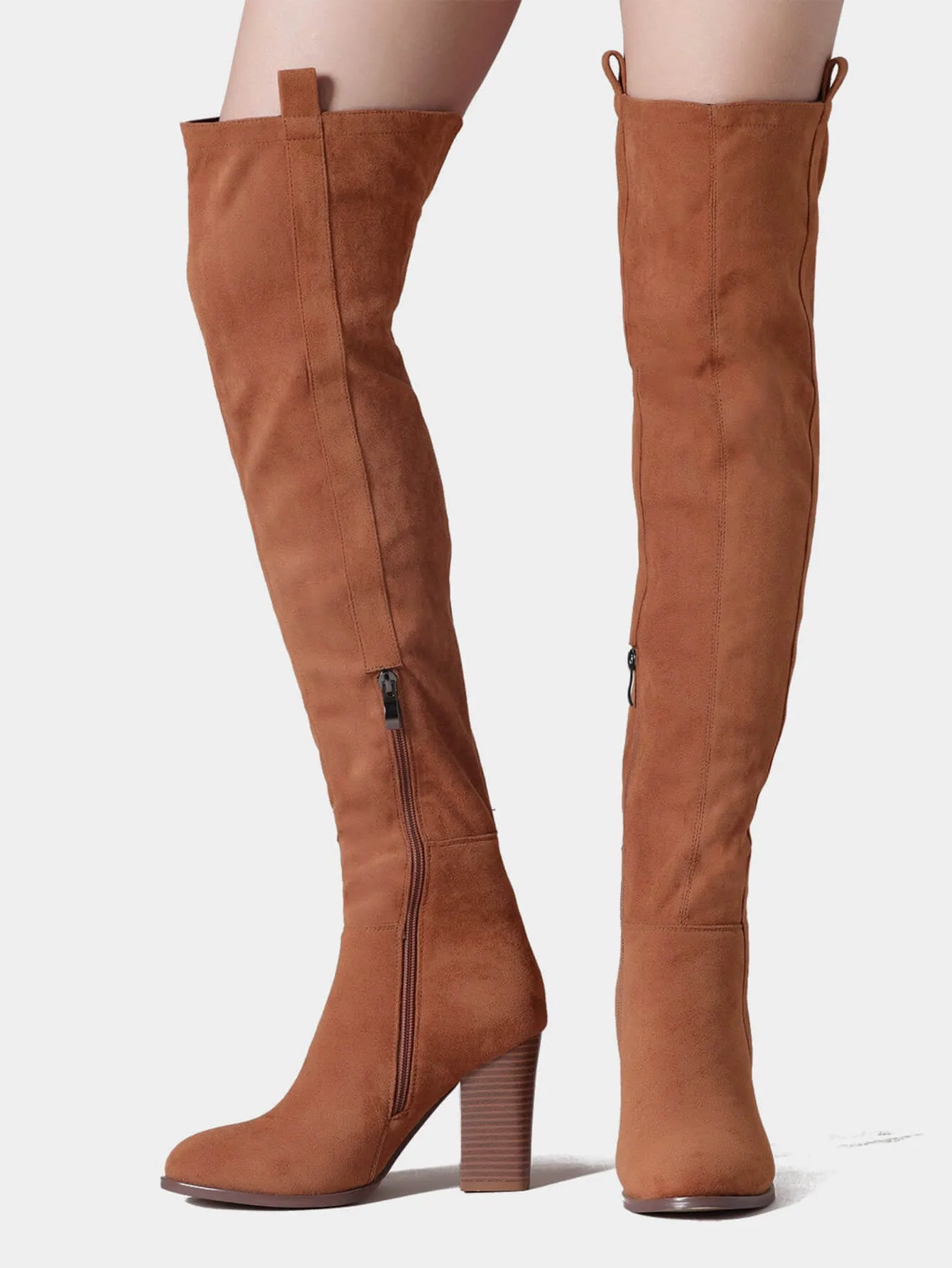 Women's Stack Block Heel Boots