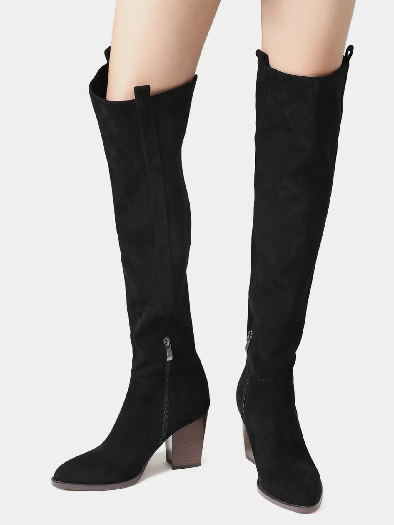 Women's Stack Block Heel Boots