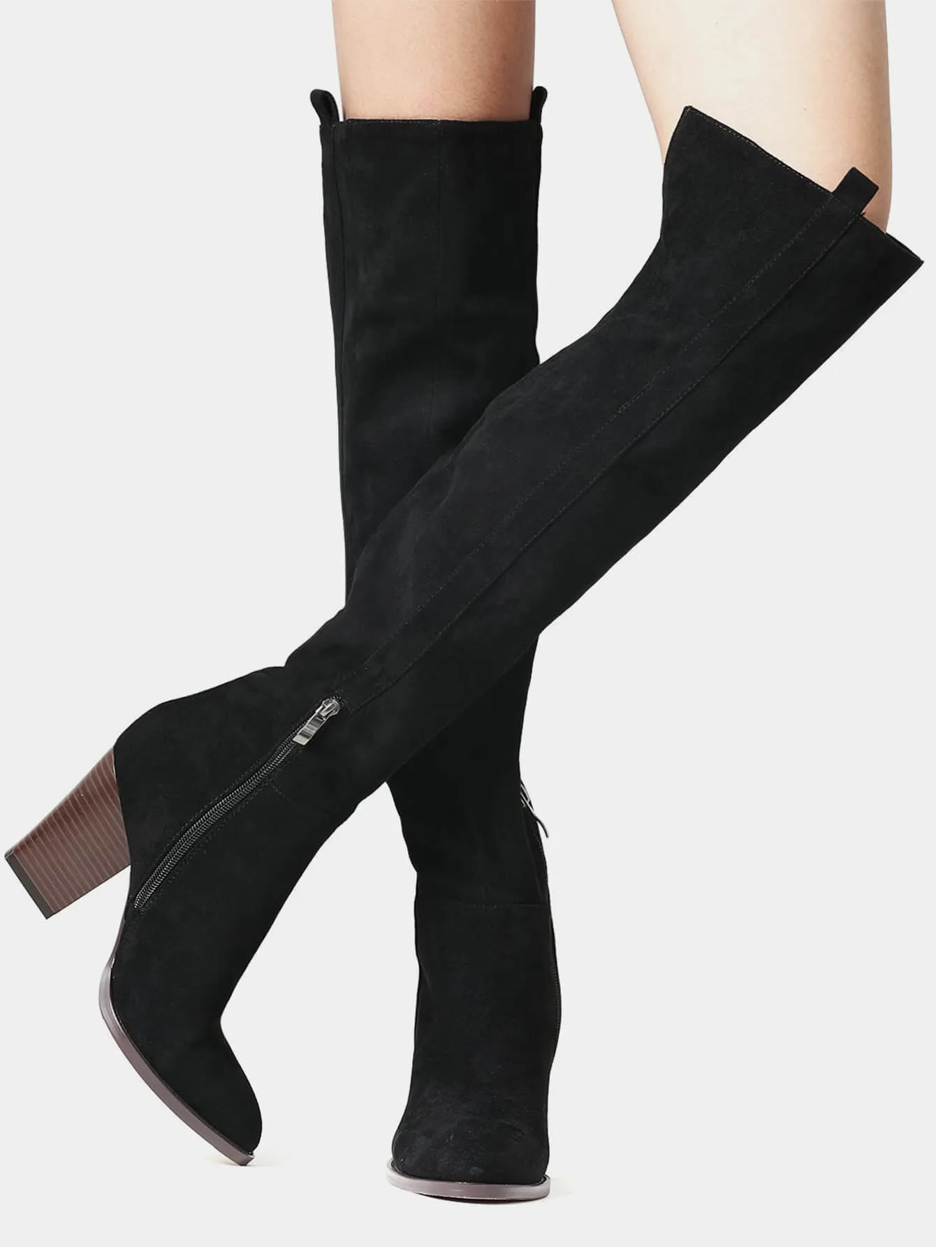 Women's Stack Block Heel Boots