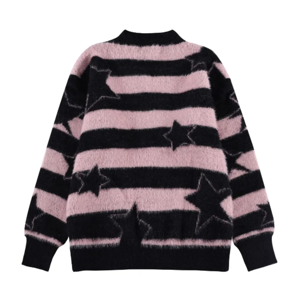 Women's Striped Star Patch Sweater