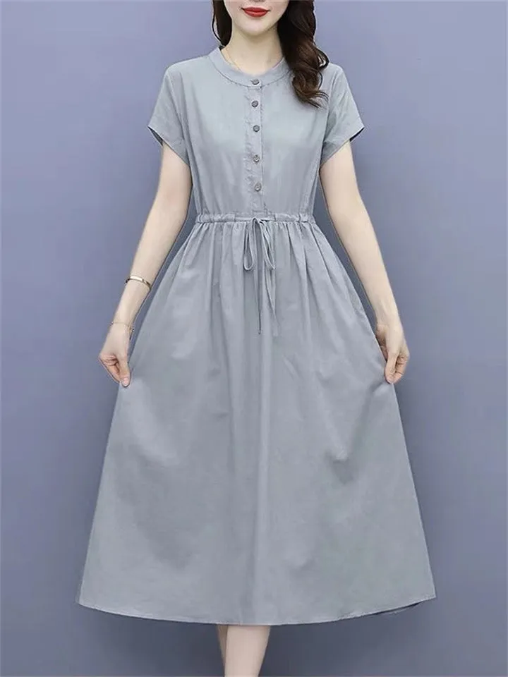 Women's Stylish Cotton Linen Dresses for Summer