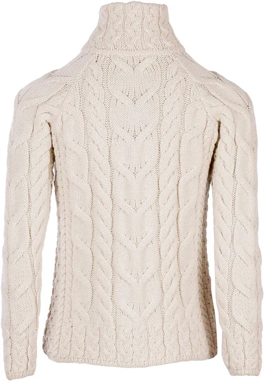Women's Supersoft Merino Wool Zip Up Cardigan by Aran Mills - 2 Colours