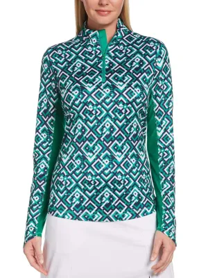 Womens Swing Tech™ Geo Print Sun Shirt