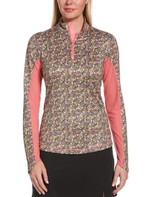 Womens Swing Tech™ Tiny Floral Print Sun Shirt
