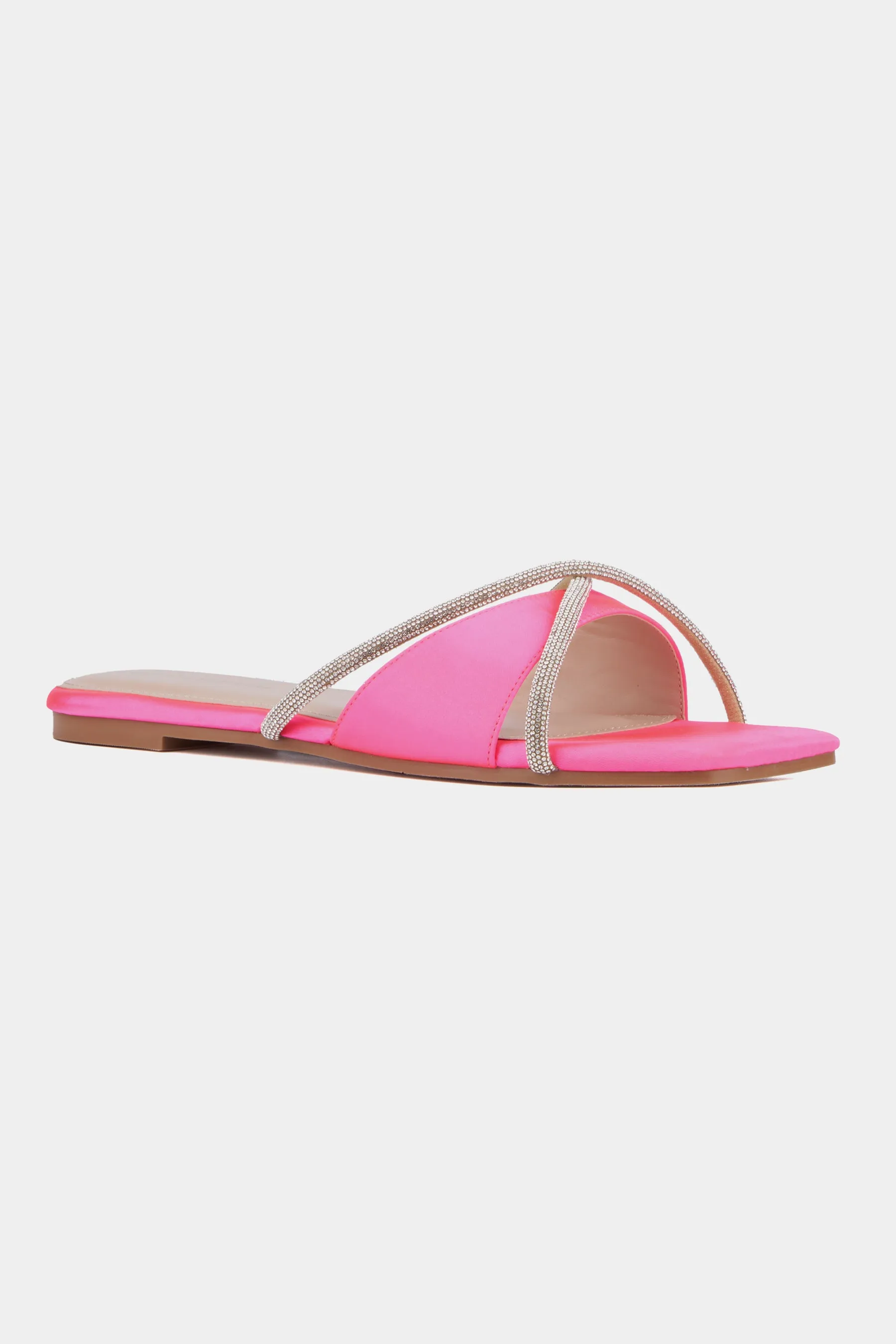 Women's Sylvie Flat Sandal - Wide Width Slide Sandals