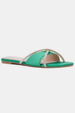 Women's Sylvie Flat Sandal - Wide Width Slide Sandals