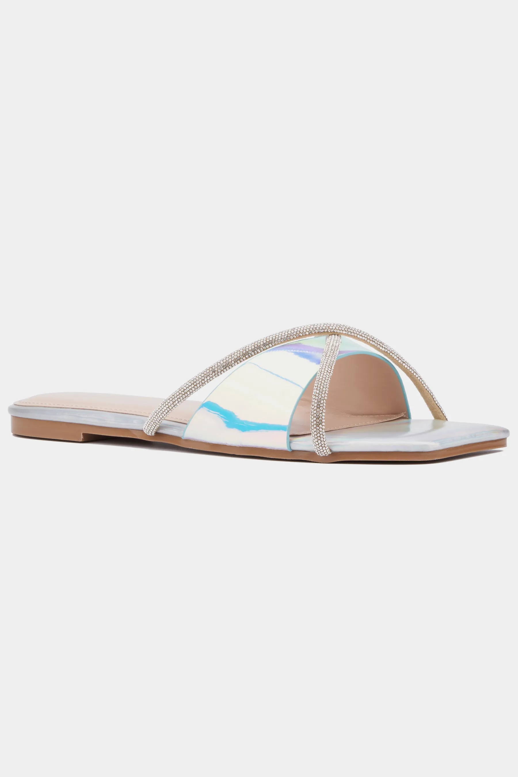 Women's Sylvie Flat Sandal - Wide Width Slide Sandals