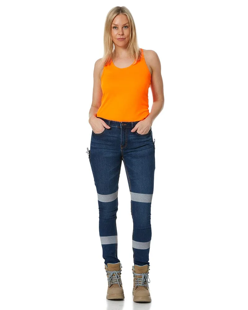 Womens Taped Jegging - Indigo