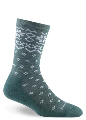 Women's Teal Shetland Light Cushion Wool Socks