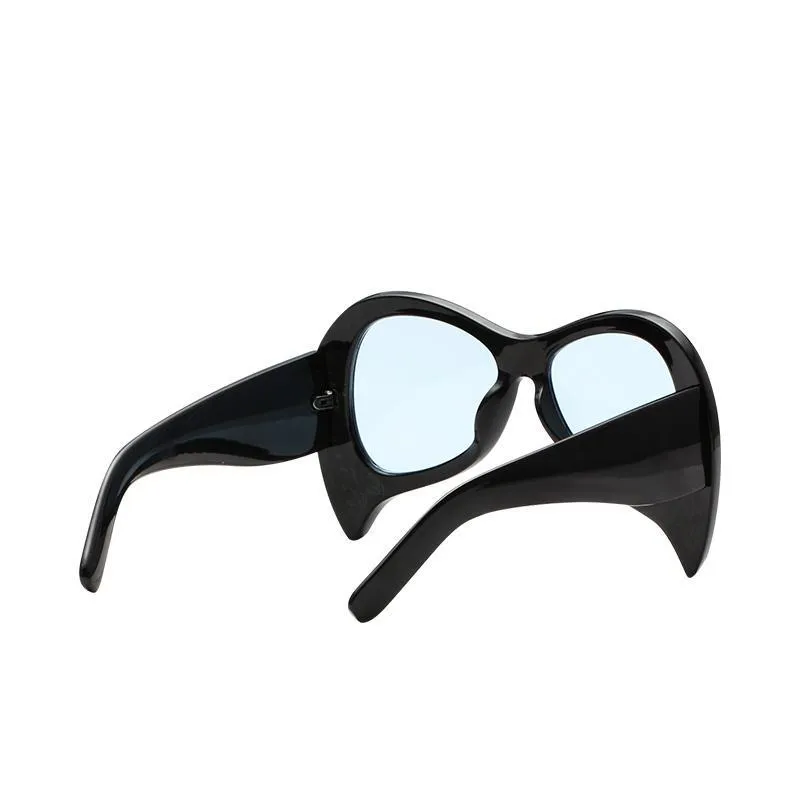 Women's Unique Cat Eye Fashion Summer Sunglasses-Black Blue,White Gray,Pink Pink,Black Gray,Black Silver,Leopard Tea