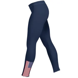 Women's USA Small Flag Leggings