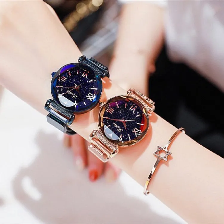 Women's Watch Personality Rhombus-shape round dial Milan strap elegant watch