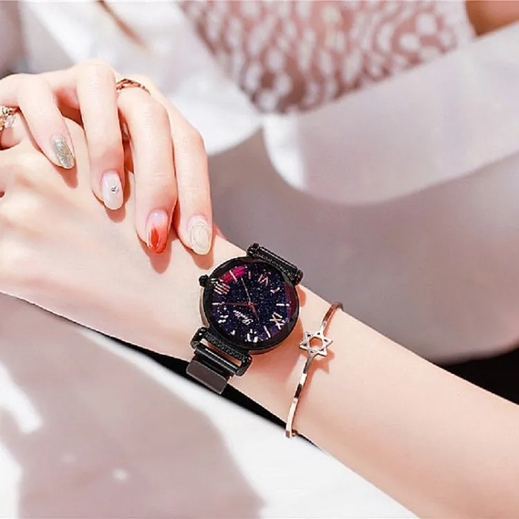 Women's Watch Personality Rhombus-shape round dial Milan strap elegant watch