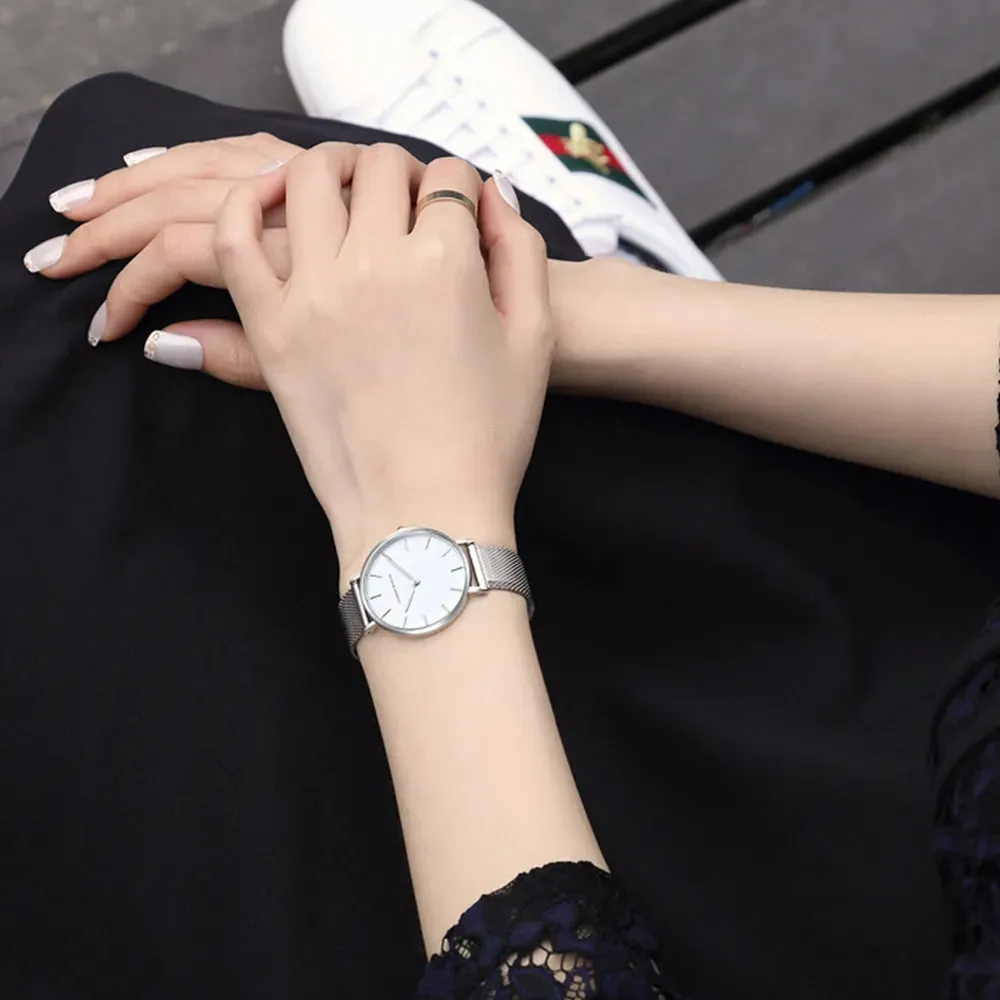 Women's Watch Quality Brand Japan Quartz Movement Rose Gold Waterproof Fashionable Nordic Minimalist Ladies Watch
