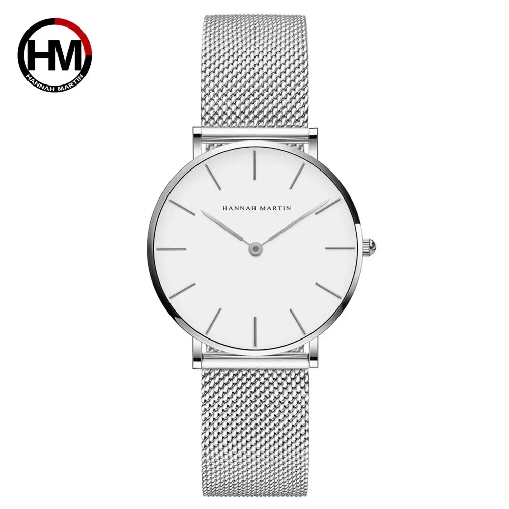 Women's Watch Quality Brand Japan Quartz Movement Rose Gold Waterproof Fashionable Nordic Minimalist Ladies Watch