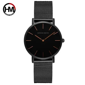 Women's Watch Quality Brand Japan Quartz Movement Rose Gold Waterproof Fashionable Nordic Minimalist Ladies Watch