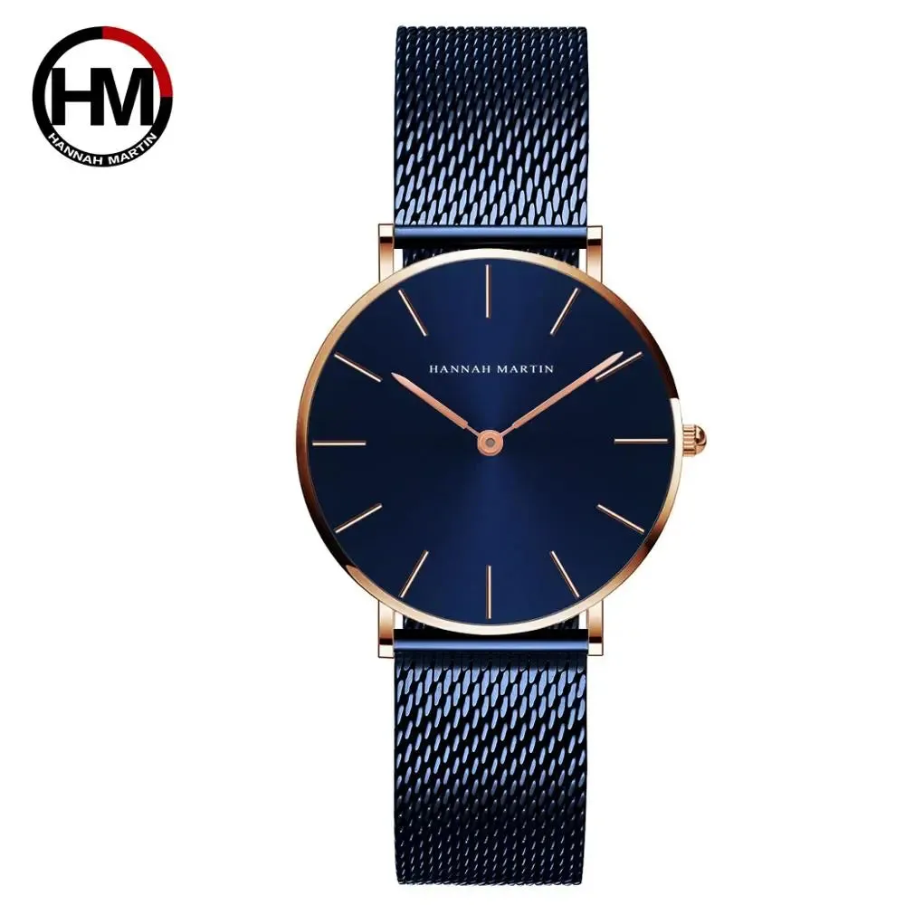 Women's Watch Quality Brand Japan Quartz Movement Rose Gold Waterproof Fashionable Nordic Minimalist Ladies Watch