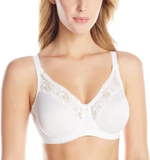 Wonderbra Women's Firm-Support Seamless Cup Underwire Bra, White 40DD