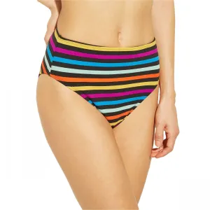 Xhilaration Women's Ribbed Texture Cheeky High Waist Bikini Bottom