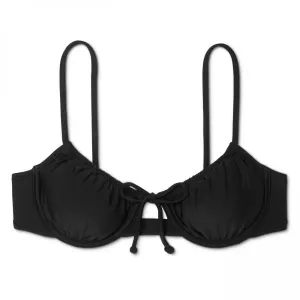 Xhilaration Women's Shirred Underwire Bikini Top