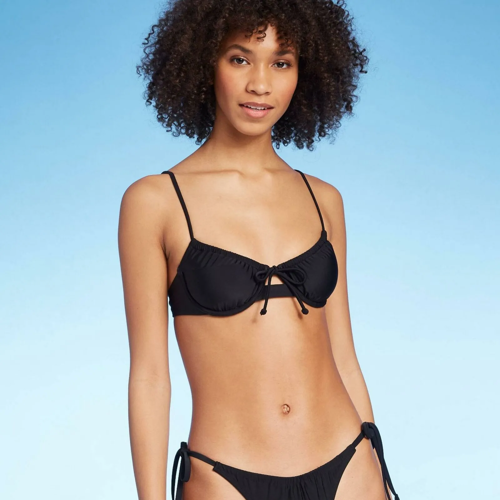 Xhilaration Women's Shirred Underwire Bikini Top