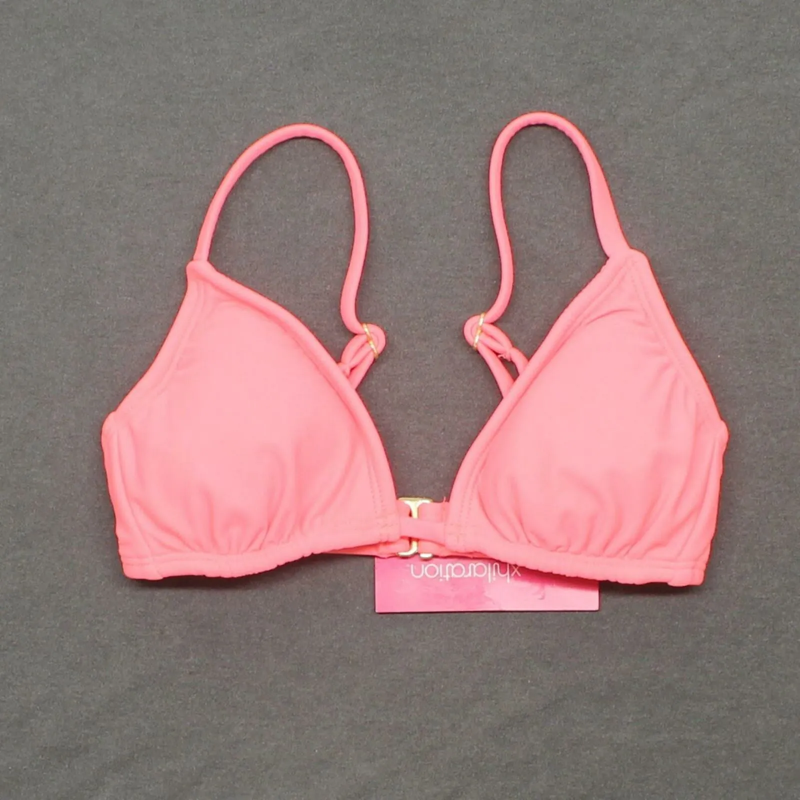 Xhilaration Women's Triangle Bralette Bikini Top