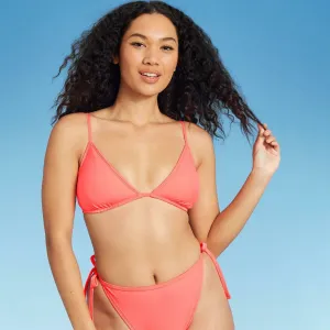 Xhilaration Women's Triangle Bralette Bikini Top