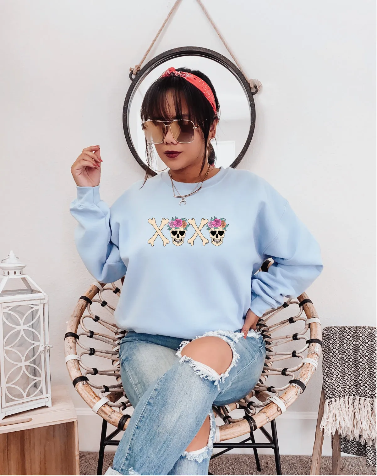 XOXO Skeleton Sweatshirt