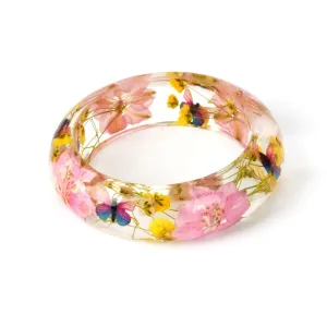Yellow Dried Flower Bangle