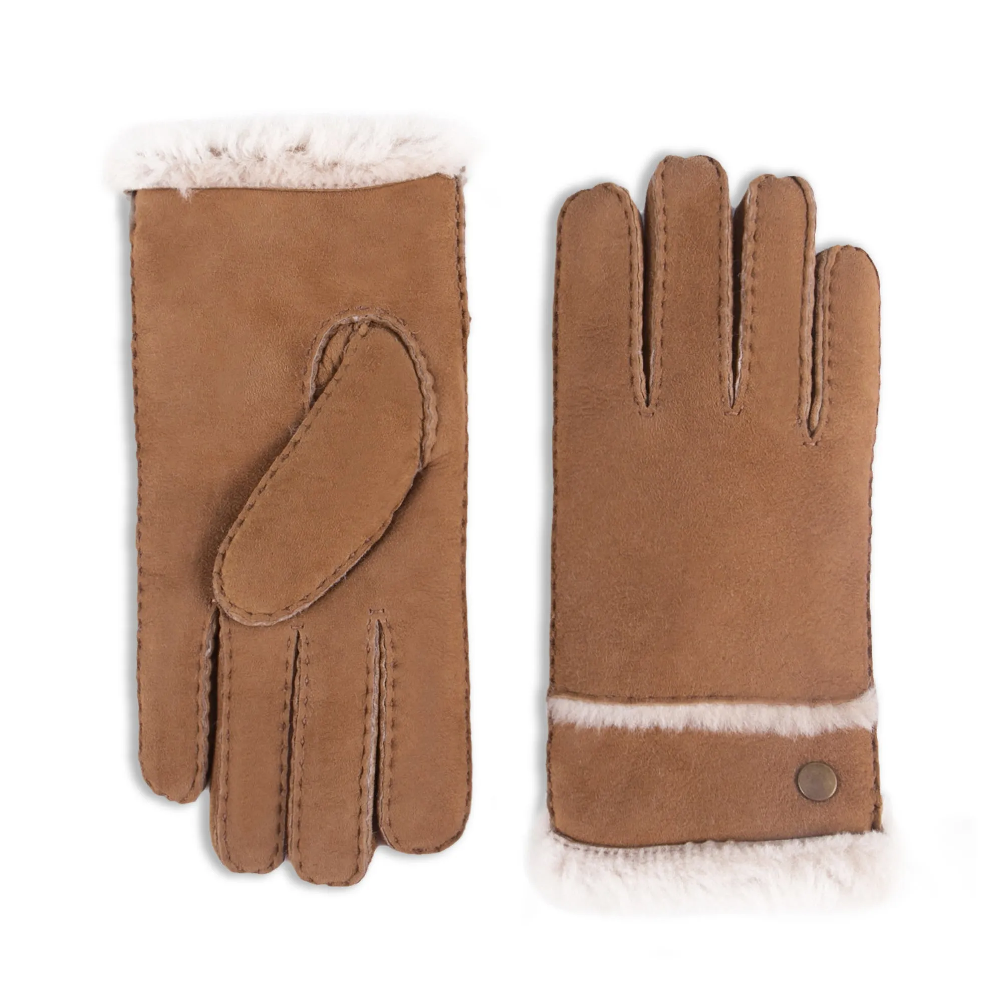 YISEVEN Women's Sheepskin Shearling Leather Gloves