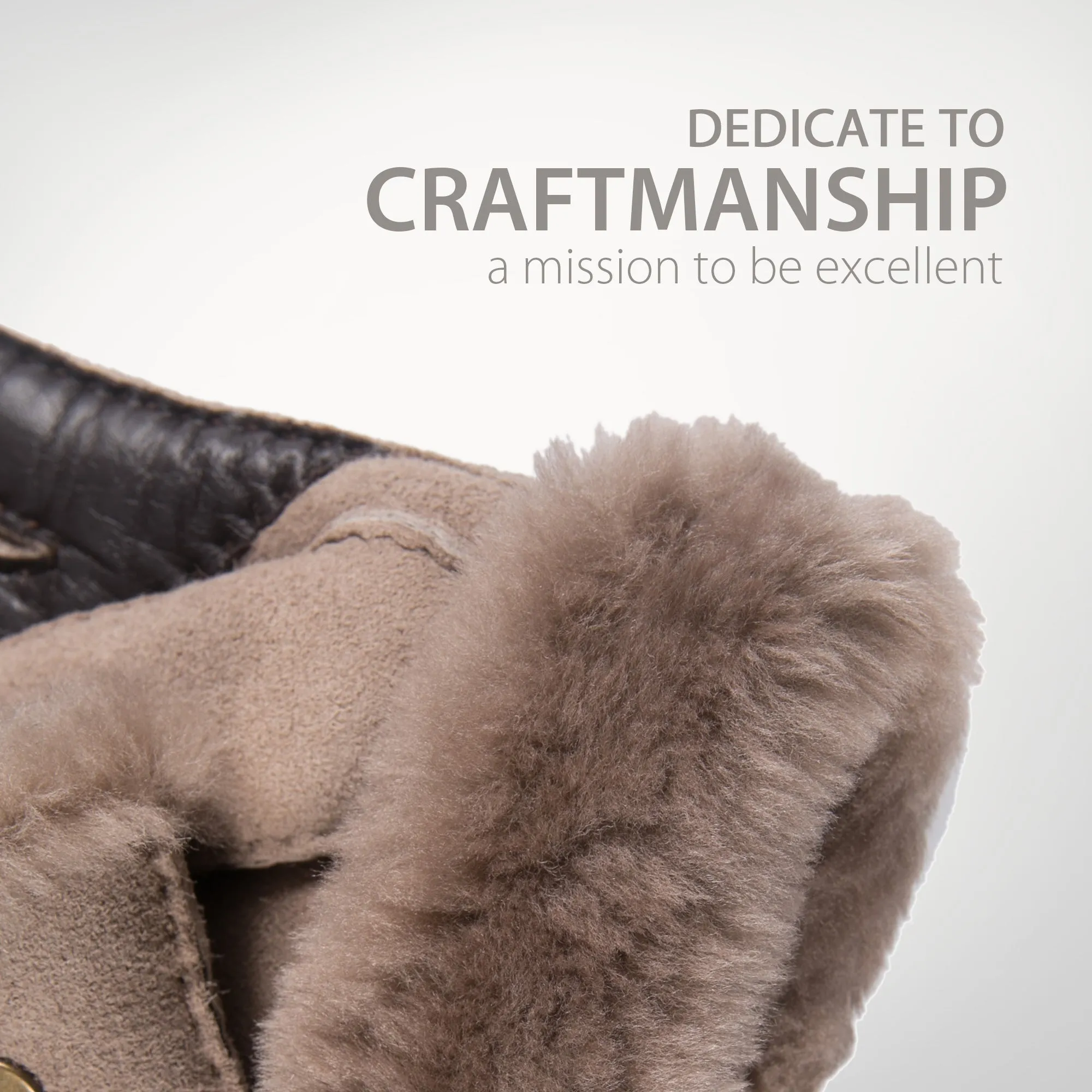 YISEVEN Women's Sheepskin Shearling Leather Gloves
