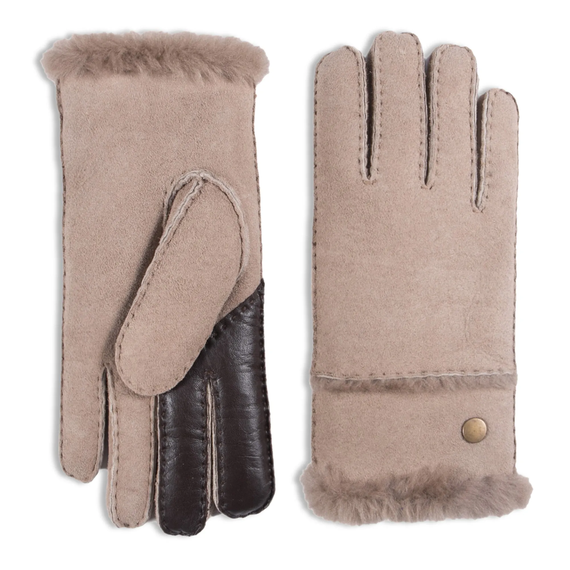YISEVEN Women's Sheepskin Shearling Leather Gloves