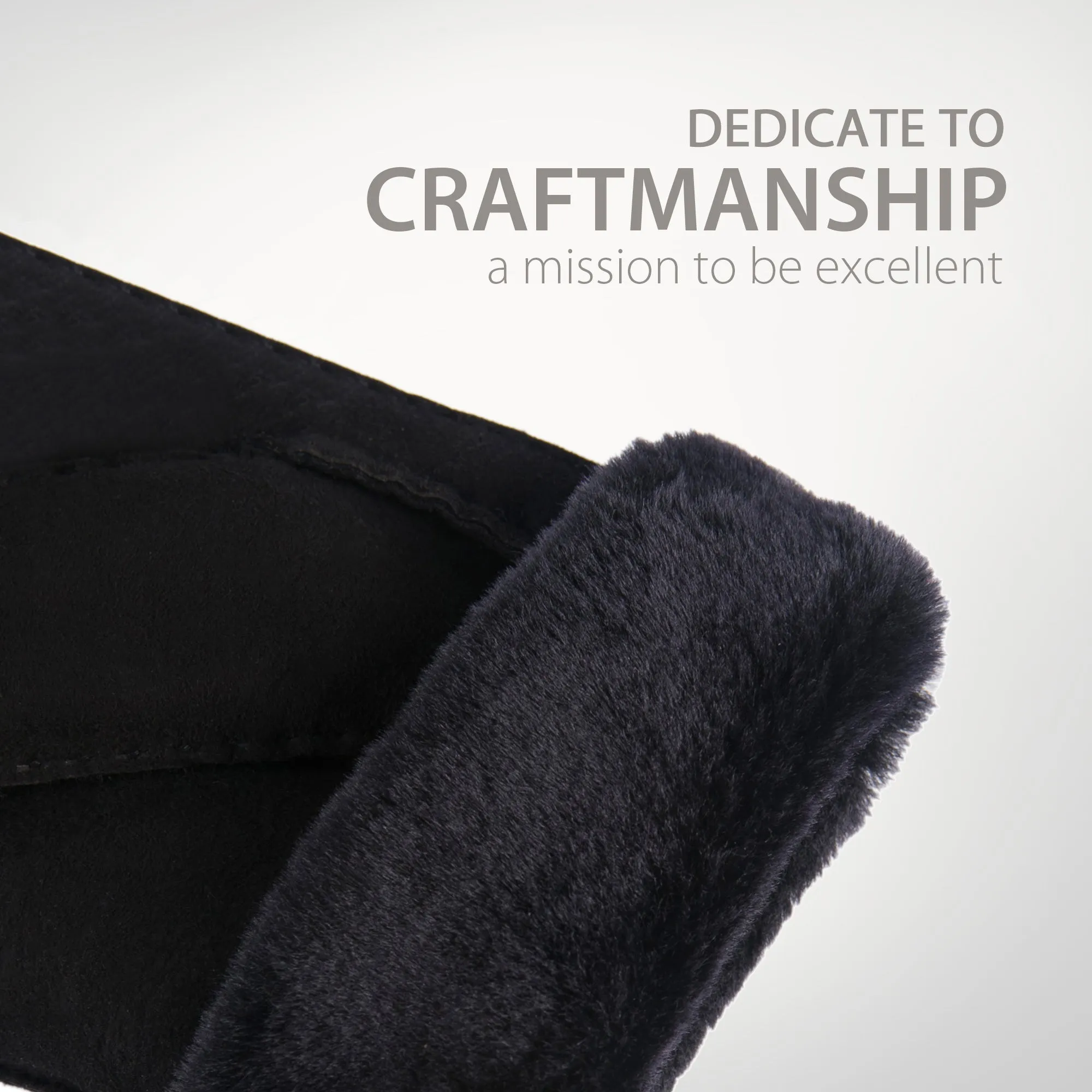 YISEVEN Women's Sheepskin Shearling Leather Gloves