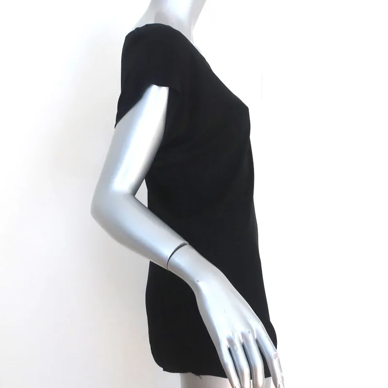 Yves Saint Laurent S/S 2008 Embellished Star Asymmetric Tunic Black Size Large