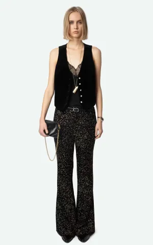 ZADIG&VOLTAIRE - Velvet Exaux Vest - Black
