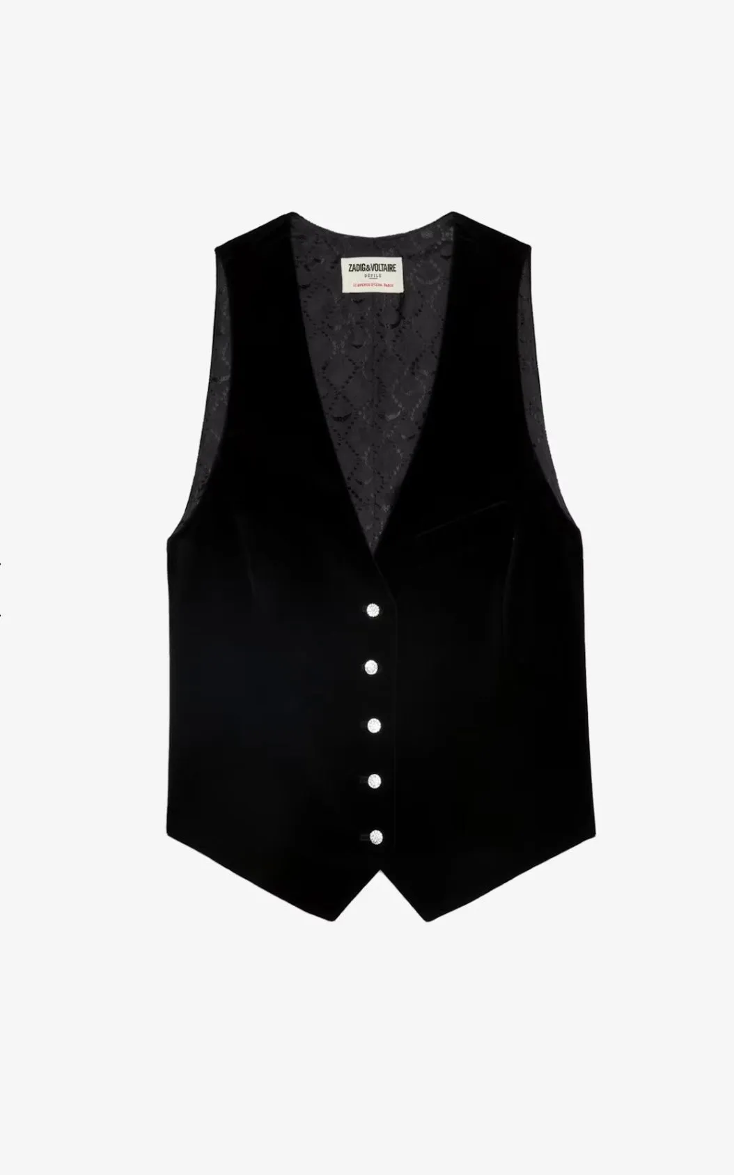 ZADIG&VOLTAIRE - Velvet Exaux Vest - Black